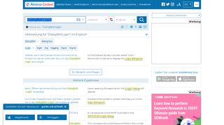 
                            2. Dialogfeld Login - Englisch Übersetzung - Deutsch Beispiele ...