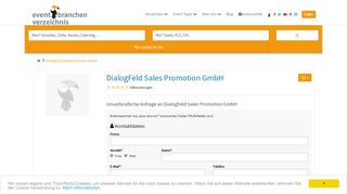 
                            11. DialogFeld Sales Promotion GmbH aus Nürnberg - Eventagentur ...