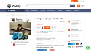 
                            10. Diálogo con la Jurisprudencia 2018 - 2019 - Librerías Universo