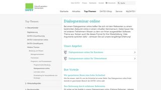 
                            4. Dialogseminare online - Datev