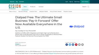 
                            9. Dialpad Free: The Ultimate Small Business 'Pay-it ... - PR Newswire