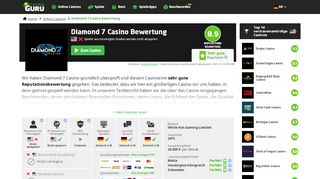 
                            5. Diamond 7 Casino - Die ehrliche Bewertung durch Casino Guru