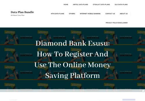 
                            4. Diamond Bank Esusu: How To Register And Use The Online Money ...