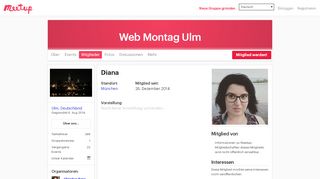 
                            12. Diana - Web Montag Ulm (Ulm) | Meetup