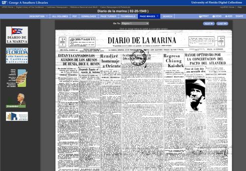 
                            13. Diario de la marina ( 02-20-1949 ) - University of Florida