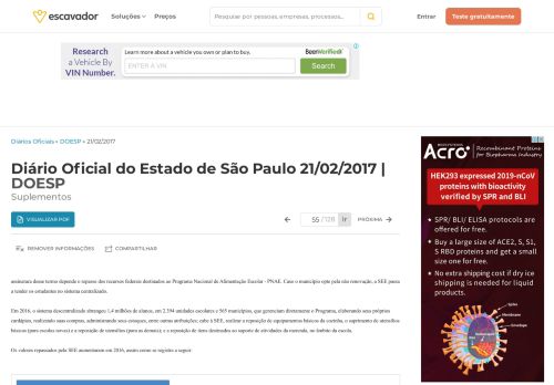 
                            12. Diário Oficial do Estado de São Paulo - 21/02/2017 - Suplementos ...