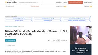
                            13. Diário Oficial do Estado do Mato Grosso do Sul - 09/05/2017 ...