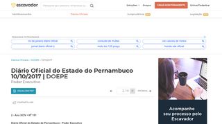 
                            11. Diário Oficial do Estado do Pernambuco - 10/10/2017 - Poder ...