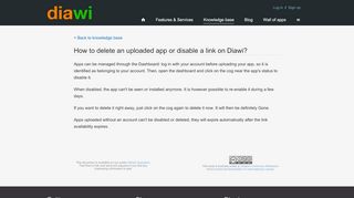 
                            6. Diawi/How to delete an uploaded app - Knowledge base - Diawi ...