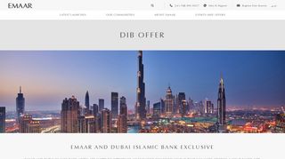 
                            12. DIB Offer Details | Emaar Properties