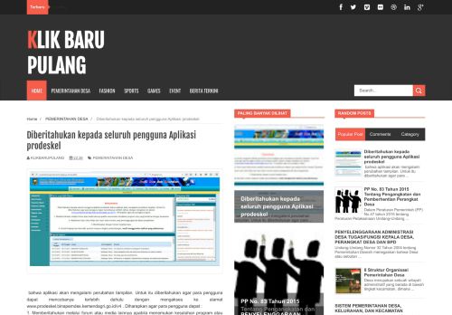 
                            6. Diberitahukan kepada seluruh pengguna Aplikasi prodeskel | KLIK ...