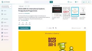 
                            7. DICES 2009-10. International Guide to Postgraduate Programmes