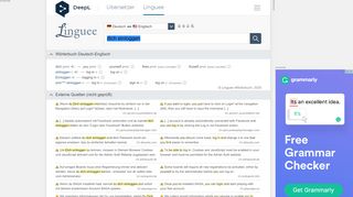 
                            11. dich einloggen - Englisch-Übersetzung – Linguee Wörterbuch