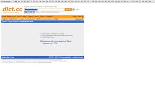 
                            12. dict.cc dictionary :: RealLifeCam Hack :: German-English translation