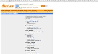
                            12. dict.cc Wörterbuch :: at issue :: Englisch-Deutsch-Übersetzung