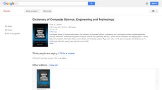 
                            6. Dictionary of Computer Science, Engineering and Technology