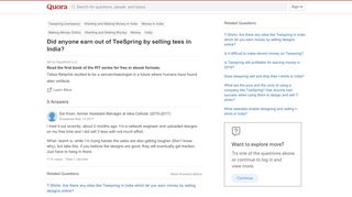 
                            5. Did anyone earn out of TeeSpring by selling tees in India? - Quora