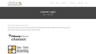 
                            8. Didac | Learner Login