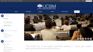 
                            4. Didattica - Università Campus Bio-Medico