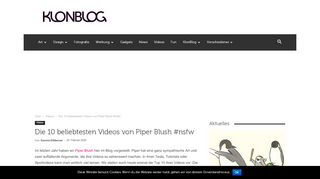 
                            8. Die 10 beliebtesten Videos von Piper Blush #nsfw - KlonBlog