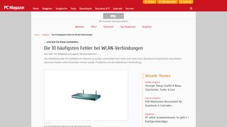 
                            11. Die 10 häufigsten Fehler bei WLAN-Verbindungen - PC Magazin