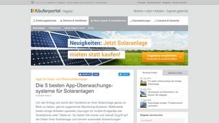 
                            8. Die 5 besten App-Überwachungs- systeme für Solaranlagen - Ratgeber