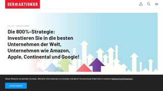 
                            9. Die 800%-Strategie: Investieren Sie in die besten Unternehmen der ...