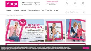 
                            3. Die ADLER Treuekarte | ADLER Mode Onlineshop