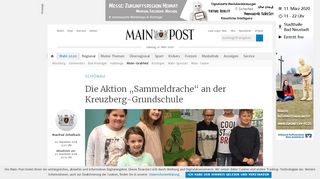 
                            10. Die Aktion „Sammeldrache“ an der Kreuzberg-Grundschule - Main-Post