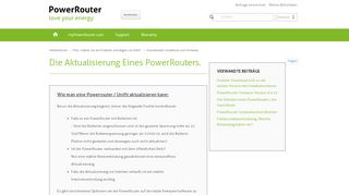 
                            5. Die Aktualisierung eines PowerRouters. – Hilfezentrum