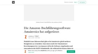 
                            11. Die Amazon-Buchführungssoftware Amainvoice​ hat aufgerüstet