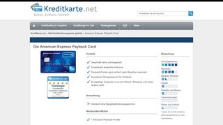
                            9. Die American Express Payback Card Kreditkarte im Test - Kreditkarte.net