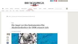 
                            8. Die Angst vor den Instrumenten Ein Akademiedirektor der DDR ...