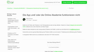 
                            10. Die App und/ oder die Online Akademie funktionieren ... - Fishing-King