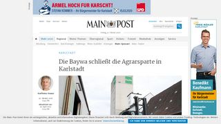 
                            11. Die Baywa schließt die Agrarsparte in Karlstadt - Main-Post