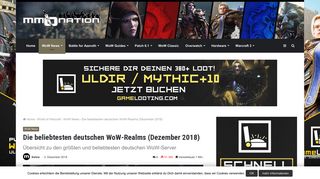 
                            8. Die beliebtesten deutschen WoW-Realms (Dezember 2018)