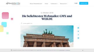 
                            7. Die beliebtesten Webmailer: GMX und WEB.DE - Newsletter2Go