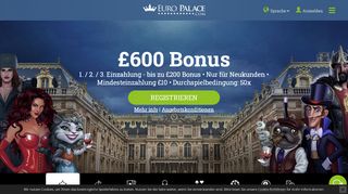 
                            2. Die besten online Casino Spiele bei Euro Palace