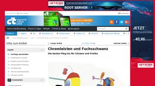 
                            12. Die besten Plug-ins für Chrome und Firefox | c't Magazin - Heise