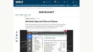 
                            9. Die besten Tipps und Tricks zu CCleaner - Bilder & Fotos - WELT