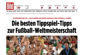 
                            9. Die besten Tippspiel-Tipps zur WM: So räumen Sie ab – auch ... - Bild.de