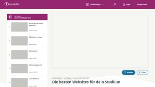 
                            13. Die besten Websites für dein Studium · So bestehst du deine ...