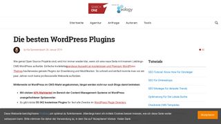 
                            12. Die besten WordPress Plugins 2019 für SEO & Co. - Getestet und ...