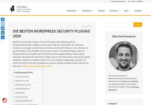 
                            9. Die besten WordPress Security Plugins 2019 - Netzgänger