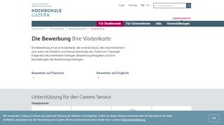 
                            12. Die Bewerbung | Hochschule Luzern