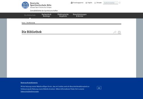 
                            7. Die Bibliothek - Zentralbibliothek der Sportwissenschaften, Deutsche ...