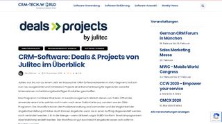 
                            5. Die Branchenlösung Julitec Deals & Projects für Sie vorgestellt