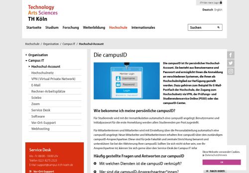 
                            3. Die campusID - TH Köln