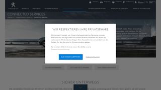 
                            8. Die Connected Services von PEUGEOT