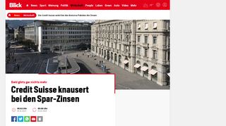 
                            10. Die Credit Suisse senkt bei den Bonviva-Paketen die Zinsen - Blick